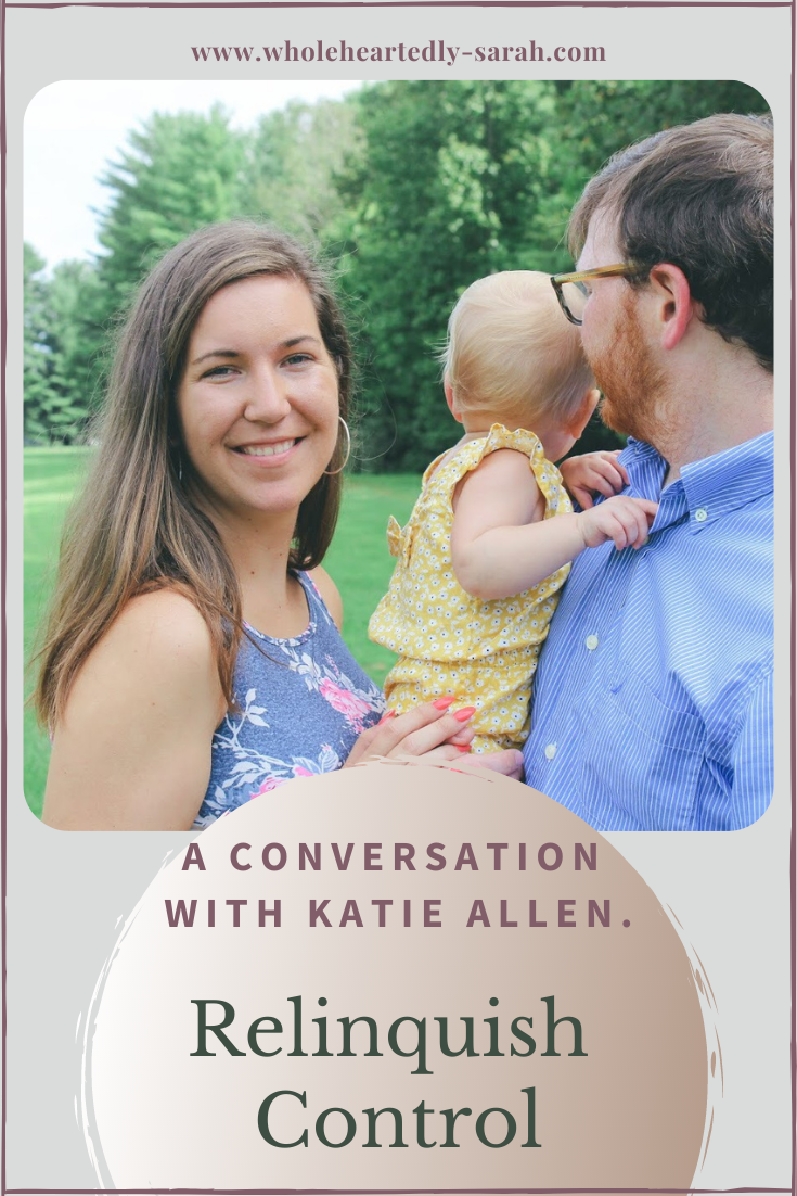 Relinquish Control. Read this conversation with Katie Allen about the struggle of relinquishing control and how she does it. Relinquishing Control is part of the Live Heart-Fully Conversations.